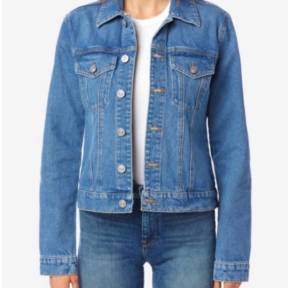 NWT Hudson Classic Fitted Trucker Denim Jean Jacket Size 1X